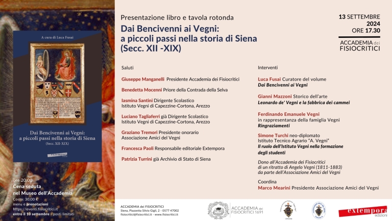 Dai Bencivenni ai Vegni - Cena nel Museo dell'Accademia